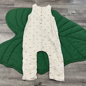 Rylee & Cru 18-24M Palm Tree Linen Tencel Jumpsuit
